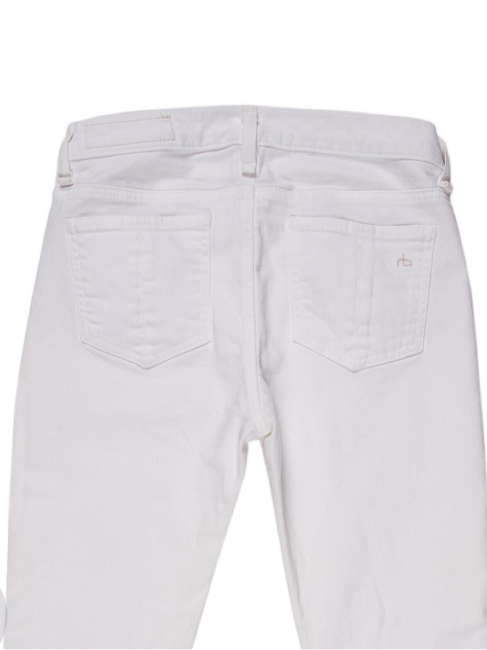 rag & bone White Skinny Jeans - Low Rise Sz 26 - Picture 6 of 6